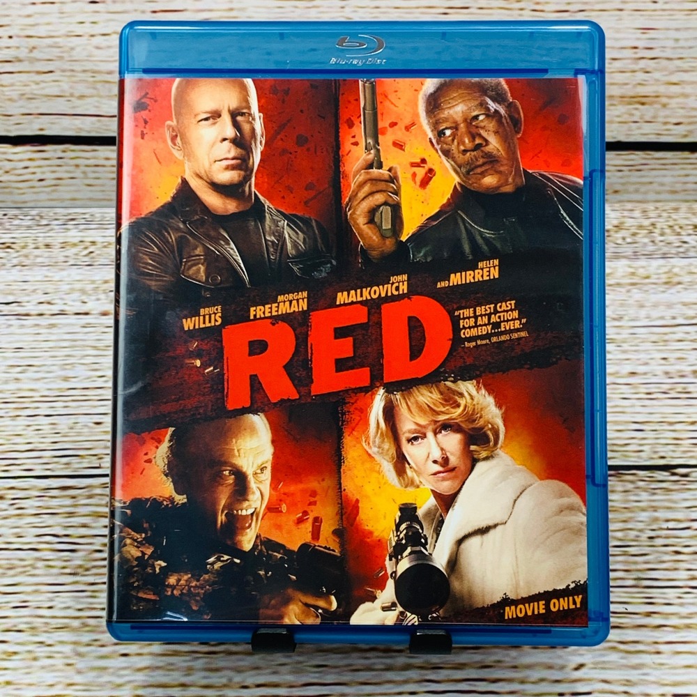RED [2010‎ Blu-ray Disc] Movie Bruce Willis Morgan Freeman Helen Mirren Action